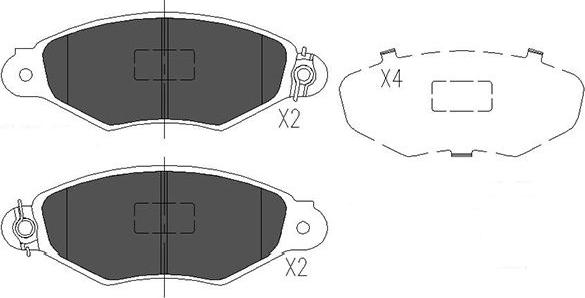 Kavo Parts KBP-6565 - Гальмівні колодки, дискові гальма autozip.com.ua