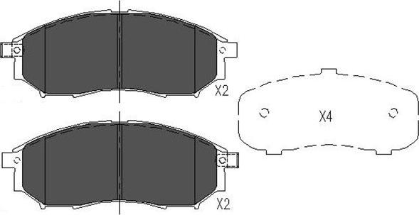 Kavo Parts KBP-6567 - Гальмівні колодки, дискові гальма autozip.com.ua