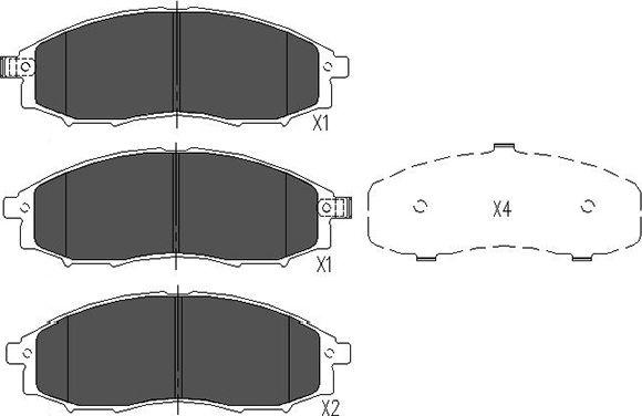 Kavo Parts KBP-6518 - Гальмівні колодки, дискові гальма autozip.com.ua