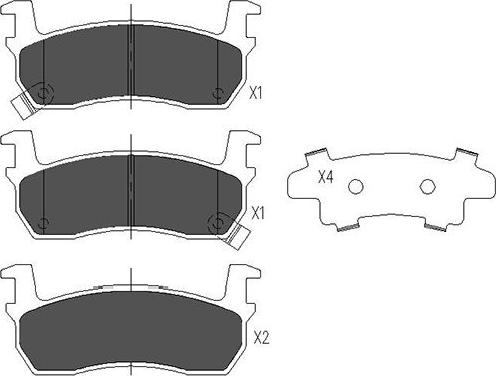 Kavo Parts KBP-6530 - Гальмівні колодки, дискові гальма autozip.com.ua