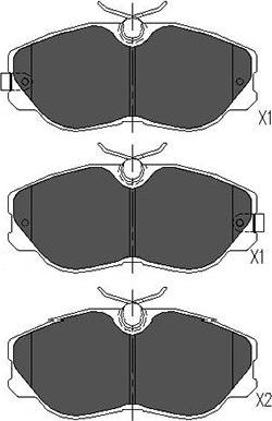 Kavo Parts KBP-6529 - Гальмівні колодки, дискові гальма autozip.com.ua