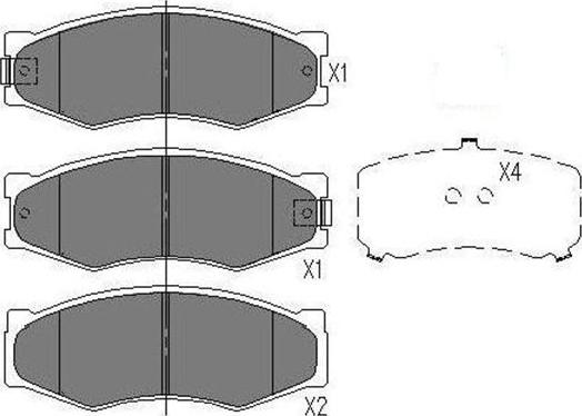 Kavo Parts KBP-6524 - Гальмівні колодки, дискові гальма autozip.com.ua