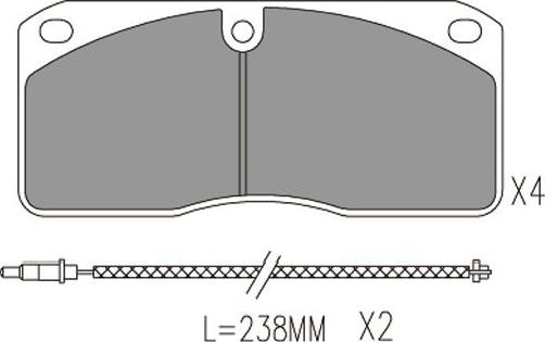 Kavo Parts KBP-6622 - Гальмівні колодки, дискові гальма autozip.com.ua