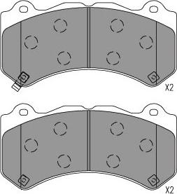 Kavo Parts KBP-6627 - Гальмівні колодки, дискові гальма autozip.com.ua