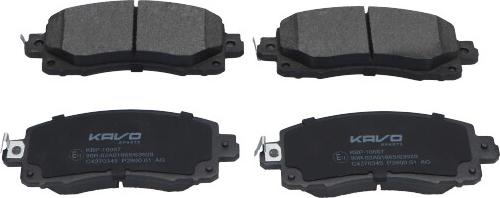 Kavo Parts KBP-10057 - Гальмівні колодки, дискові гальма autozip.com.ua