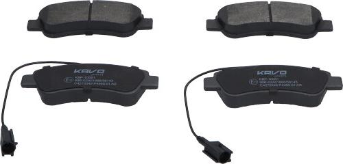 Kavo Parts KBP-10081 - Гальмівні колодки, дискові гальма autozip.com.ua