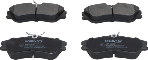 Kavo Parts KBP-10030 - Гальмівні колодки, дискові гальма autozip.com.ua