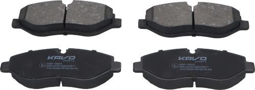 Kavo Parts KBP-10025 - Гальмівні колодки, дискові гальма autozip.com.ua