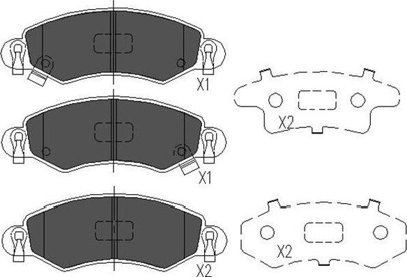 Kavo Parts KBP-8508 - Гальмівні колодки, дискові гальма autozip.com.ua