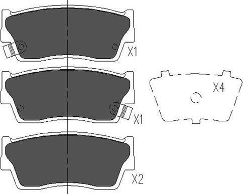 Kavo Parts KBP-8503 - Гальмівні колодки, дискові гальма autozip.com.ua