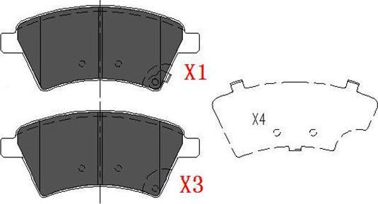 Kavo Parts KBP-8523 - Гальмівні колодки, дискові гальма autozip.com.ua