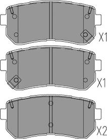 Kavo Parts KBP-3054 - Гальмівні колодки, дискові гальма autozip.com.ua