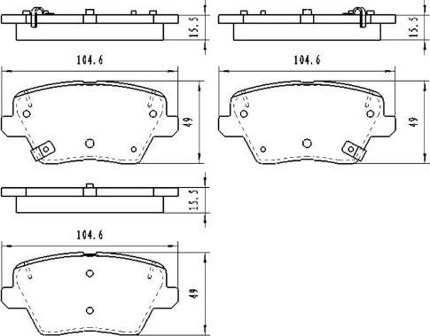 Kavo Parts KBP-3058 - Гальмівні колодки, дискові гальма autozip.com.ua