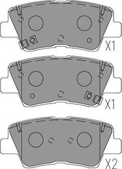 Kavo Parts KBP-3053 - Гальмівні колодки, дискові гальма autozip.com.ua