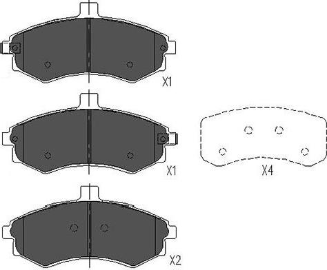 Kavo Parts KBP-3006 - Гальмівні колодки, дискові гальма autozip.com.ua