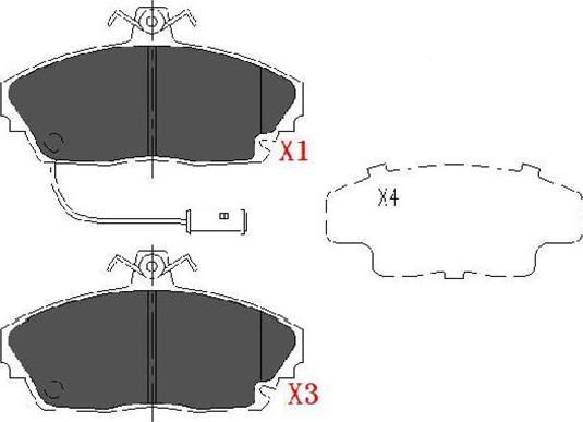 Kavo Parts KBP-2019 - Гальмівні колодки, дискові гальма autozip.com.ua