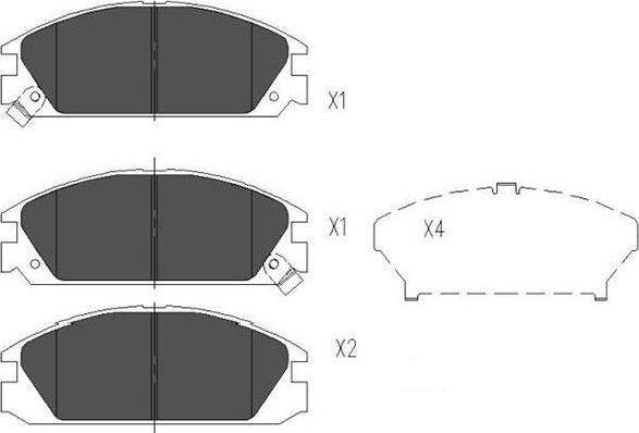 Kavo Parts KBP-2020 - Гальмівні колодки, дискові гальма autozip.com.ua