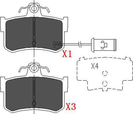 Kavo Parts KBP-2028 - Гальмівні колодки, дискові гальма autozip.com.ua