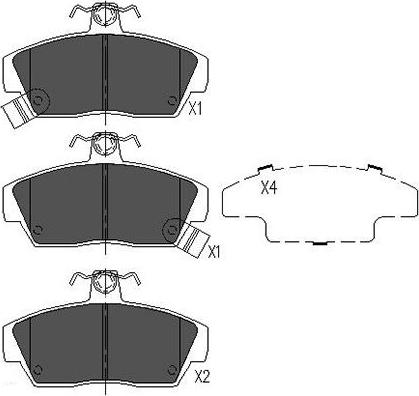 Kavo Parts KBP-2023 - Гальмівні колодки, дискові гальма autozip.com.ua