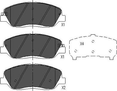 Kavo Parts KBP-7506 - Гальмівні колодки, дискові гальма autozip.com.ua