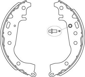 Kavo Parts KBS-9941 - Комплект гальм, барабанний механізм autozip.com.ua