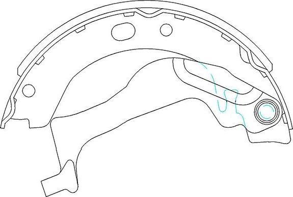 Kavo Parts KBS-9909 - Комплект гальм, барабанний механізм autozip.com.ua