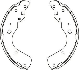 Kavo Parts KBS-5404 - Комплект гальм, барабанний механізм autozip.com.ua