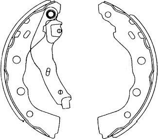 Kavo Parts KBS-6415 - Комплект гальм, барабанний механізм autozip.com.ua