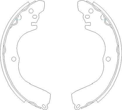 Kavo Parts KBS-6412 - Комплект гальм, барабанний механізм autozip.com.ua