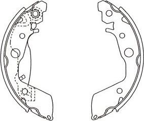 Kavo Parts KBS-6425 - Комплект гальм, барабанний механізм autozip.com.ua