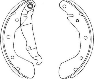 Kavo Parts KBS-1403 - Комплект гальм, барабанний механізм autozip.com.ua