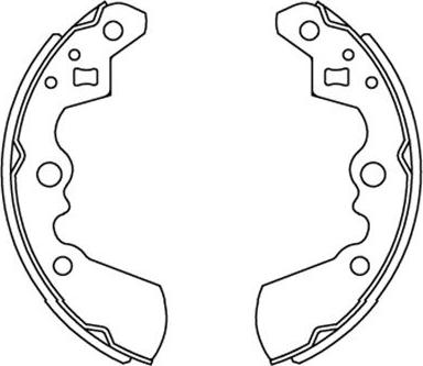 Kavo Parts KBS-8906 - Комплект гальм, барабанний механізм autozip.com.ua