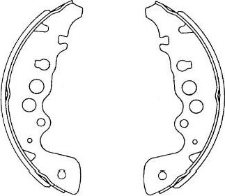 Kavo Parts KBS-8908 - Комплект гальм, барабанний механізм autozip.com.ua