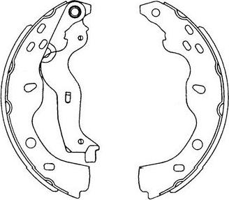 Kavo Parts KBS-8914 - Комплект гальм, барабанний механізм autozip.com.ua