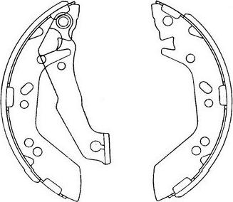 Kavo Parts KBS-3401 - Комплект гальм, барабанний механізм autozip.com.ua