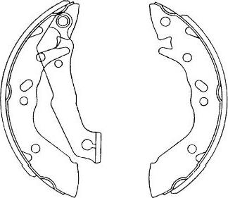 Kavo Parts KBS-3411 - Комплект гальм, барабанний механізм autozip.com.ua