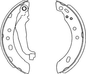 Kavo Parts KBS-7401 - Комплект гальм, барабанний механізм autozip.com.ua