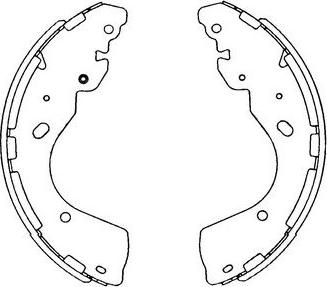 Kavo Parts KBS-7402 - Комплект гальм, барабанний механізм autozip.com.ua