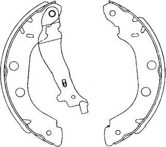 Kavo Parts KBS-7419 - Комплект гальм, барабанний механізм autozip.com.ua