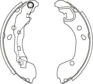 Kavo Parts KBS-7415 - Комплект гальм, барабанний механізм autozip.com.ua