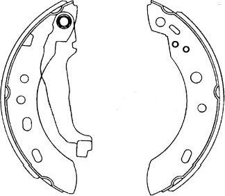 Kavo Parts KBS-7427 - Комплект гальм, барабанний механізм autozip.com.ua