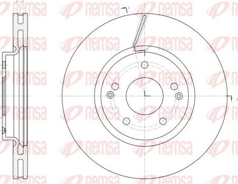 Kawe 61663 10 - Гальмівний диск autozip.com.ua