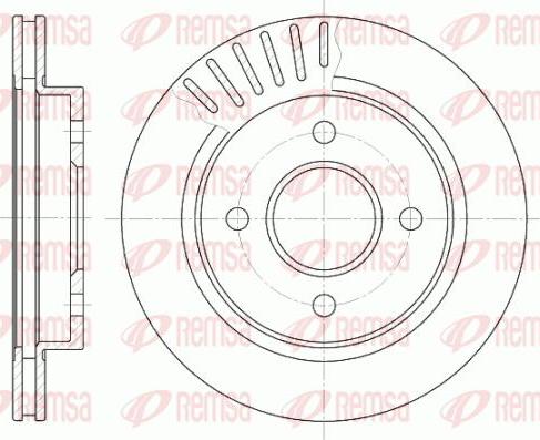 Kawe 6160 10 - Гальмівний диск autozip.com.ua