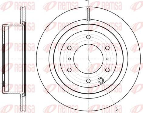 Kawe 61099 10 - Гальмівний диск autozip.com.ua