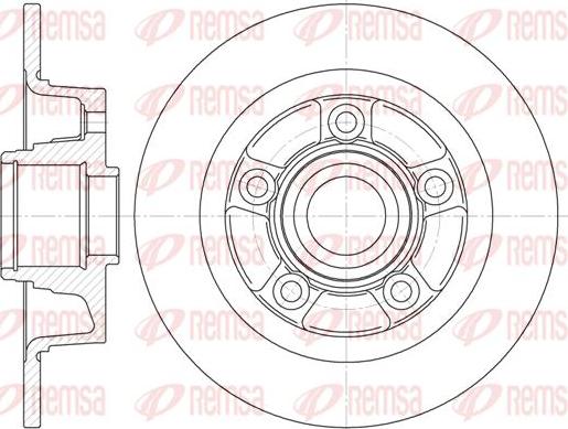 Kawe 61115 00 - Гальмівний диск autozip.com.ua