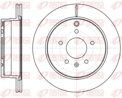 Kawe 61182 10 - Гальмівний диск autozip.com.ua