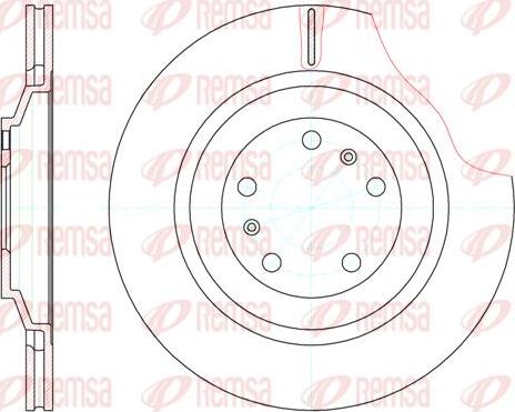 Kawe 61206 10 - Гальмівний диск autozip.com.ua