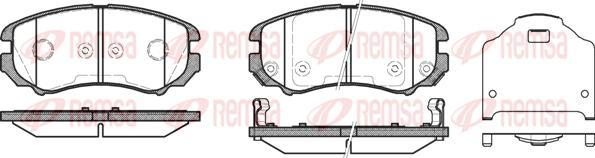 Kawe 0953 12 - Гальмівні колодки, дискові гальма autozip.com.ua