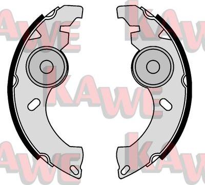Kawe 09040 - Комплект гальм, барабанний механізм autozip.com.ua