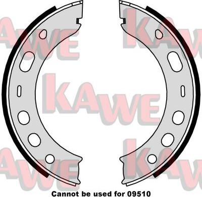 Kawe 09000 - Комплект гальм, ручник, парковка autozip.com.ua